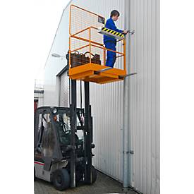 Sicherheitskorb SIKO, L 1115 x B 1200 x H 1990 mm, orange