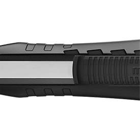 Sicherheitsmesser Martor Secubase 383, ergonomisch, Schnitttiefe einstellbar, Auto-Klingenrückzug, L 170,5 x B 25 x H 34 mm, Stahl/GFK, schwarz