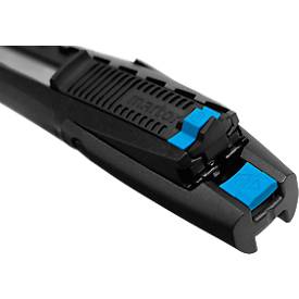 Sicherheitsmesser Martor Secubase 383, ergonomisch, Schnitttiefe einstellbar, Auto-Klingenrückzug, L 170,5 x B 25 x H 34 mm, Stahl/GFK, schwarz