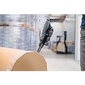 Sicherheitsmesser Martor Secubase 383, ergonomisch, Schnitttiefe einstellbar, Auto-Klingenrückzug, L 170,5 x B 25 x H 34 mm, Stahl/GFK, schwarz