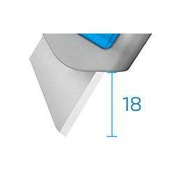 Sicherheitsmesser MARTOR SECUNORM 525, für Links- & Rechthänder, Schnitttiefe 21 mm, Auto-Klingenrückzug, L 143 x B 16 x H 36 mm, Aluminium, silber