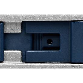 Sicherheitsmesser Martor Secunorm Profi25 MDP, werkzeugloser Klingenwechsel, metalldetektierbar, L 143 x B 17 x H 31 mm, Stahl/Aluminium/Kunststoff, blau