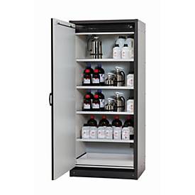 Sicherheitsschrank Typ 30 asecos Q-CLASSIC-30, Flügeltür, Anschlag links, Front Resedagrün, B 864 x T 620 x H 1947 mm