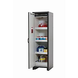 Sicherheitsschrank Typ 30 asecos Q-CLASSIC-30, Flügeltür, Anschlag links, Front Sicherheitsgelb, B 564 x T 620 x H 1947 mm