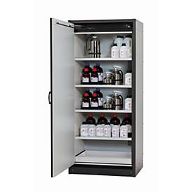 Sicherheitsschrank Typ 30 asecos Q-CLASSIC-30, Flügeltür, Anschlag links, Front Sicherheitsgelb, B 864 x T 620 x H 1947 mm