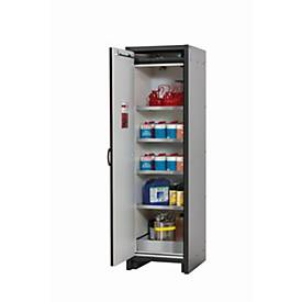 Sicherheitsschrank Typ 30 asecos Q-CLASSIC-30, Flügeltür, Anschlag links, Front Verkehrsrot, B 564 x T 620 x H 1947 mm