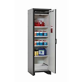 Sicherheitsschrank Typ 30 asecos Q-CLASSIC-30, Flügeltür, Anschlag rechts, Front Enzianblau, B 564 x T 620 x H 1947 mm