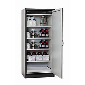 Sicherheitsschrank Typ 30 asecos Q-CLASSIC-30, Flügeltür, Anschlag rechts, Front Reinweiß, B 864 x T 620 x H 1947 mm