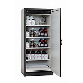 Sicherheitsschrank Typ 30 asecos Q-CLASSIC-30, Flügeltür, Anschlag rechts, Front Sicherheitsgelb, B 864 x T 620 x H 1947 mm