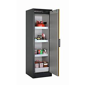 Sicherheitsschrank Typ 90 asecos Q-PEGASUS-90, Flügeltür mit Schließ-Automatik, Anschlag rechts, Front Sicherheitsgelb, B 599 x T 615 x H 1953 mm