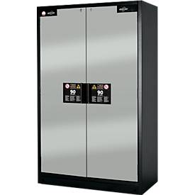 Sicherheitsschrank Typ 90, B 1200 mm, 6 Auszüge, lichtgrau