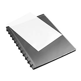 Sichtbuch FolderSys, A4, 20 Hüllen, 12 Ringe, T-Stanzung, mit Fronttasche