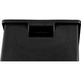 Sichtlagerkasten LF 532, ESD-leitfähig, schwarz, Außenmaße L 500 x B 312 x H 200 mm, Inhalt 23,5 L