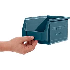 Sichtlagerkasten SSI Schäfer LF 221, Polypropylen, L 234 x B 150 x H 122 mm, 2,7 l, petrol