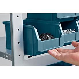 Sichtlagerkasten SSI Schäfer LF 221, Polypropylen, L 234 x B 150 x H 122 mm, 2,7 l, petrol