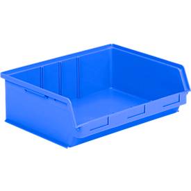 Sichtlagerkasten SSI Schäfer LF 351 ZW, Polypropylen, L 348 x B 470 x H 145 mm, 17 l, blau