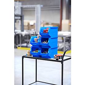 Sichtlagerkasten SSI Schäfer Serie PROFI LF 322, Kunststoff, 10,4 l, blau