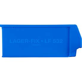 Sichtlagerkasten SSI Schäfer Serie PROFI LF 532, Polypropylen, L 500 x B 312 x H 200 mm, 23,5 l, blau