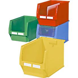 Sichtlagerkasten SSI Schäfer Serie PROFI LF 533, Polypropylen, L 500 x B 312 x H 300 mm, 38 l, gelb