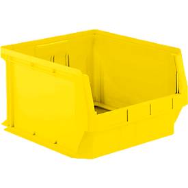 Sichtlagerkasten SSI Schäfer Serie PROFI LF 543, PP-Kunststoff, L 520/450 mm x B 470/450 mm x H 300 mm, 57 l, gelb