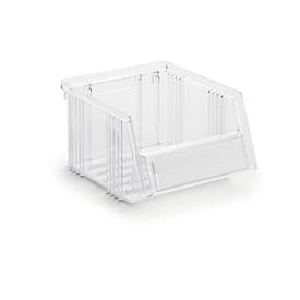 Sichtlagerkasten Treston Serie 1520, Polystyrol, L 192 x B 149 x H 105 mm, 1,5 L, transparent