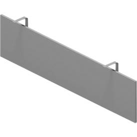 Sichtschutzblende ARLON-OFFICE, 1600 mm, lichtgrau