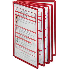 Sichttafeln A4, 5 Stück, rot