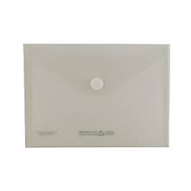 Sichttasche FolderSys FolderGreen®, A5 Querformat, B 253 x H 180 mm, Stärke 0,20 mm, mit Klettverschluss, 100 % PCR-PP, transparent, 10 Stück