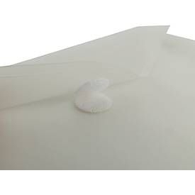 Sichttasche FolderSys FolderGreen®, A5 Querformat, B 253 x H 180 mm, Stärke 0,20 mm, mit Klettverschluss, 100 % PCR-PP, transparent, 10 Stück