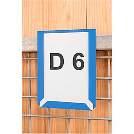 Sichttaschen, farbig, DIN A4 hoch, blau, 10 Stück