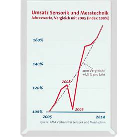 Sichttaschen, farbig, DIN A4 hoch, grau, 10 Stück