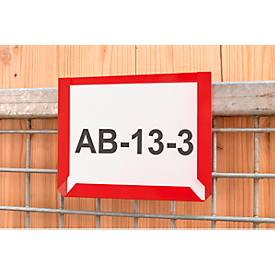 Sichttaschen, farbig, DIN A4 quer, rot, 10 Stück