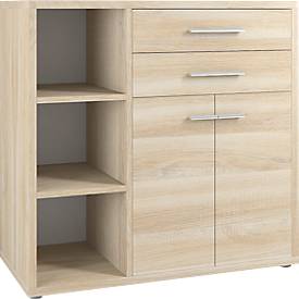 Sideboard-Kombination Player, 3 Regalfächer, 2 Schubladen, 2 Türen