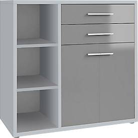 Sideboard-Kombination Player, 3 Regalfächer, 2 Schubladen, 2 Türen