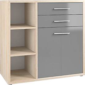 Sideboard-Kombination Player, 3 Regalfächer, 2 Schubladen, 2 Türen