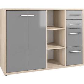 Sideboard-Kombination Player, 3 Regalfächer, 4 Schubladen, 2 Türen