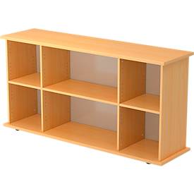 Sideboard TARA, B 1661 x D 448 x H 840 mm, beukenpatroon