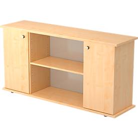 Sideboard ULM, H. 840 x l. 1661 x P 448 mm, coloris érable