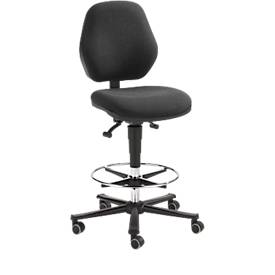 Siège de bureau COUNTER Basic, roulettes d'arrêt pour siège, anthracite