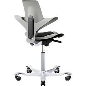 Siège de bureau HAG Capisco Puls 8010 Clay, siège selle, vérin à gaz 200 mm, hauteur d'assise réglable, piétement aluminium