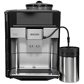 Siemens Kaffeevollautomat TE657M03DE EQ.6 plus s700, für Bohnen, 1500 W, bis 1,7 l/300 g, Milchaufschäumer, inkl. Zubehör, edelstahlfarben