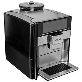 Siemens Kaffeevollautomat TE657M03DE EQ.6 plus s700, für Bohnen, 1500 W, bis 1,7 l/300 g, Milchaufschäumer, inkl. Zubehör, edelstahlfarben