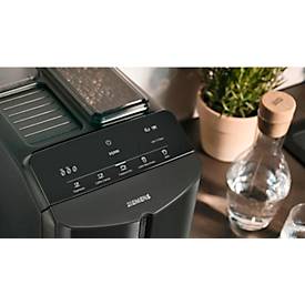 Siemens Kaffeevollautomat TF301E19 EQ.300, für Bohnen, 1300 W, bis 1,4 l/250 g, One-Touch Funktion, coffeeDirect-System, schwarz