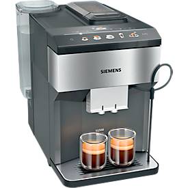 Siemens Kaffeevollautomat TP516DX3 EQ.500 classic connect, für Bohnen, 1500 W, bis 1,9 l/270 g, inkl. Zubehör, edelstahlfarben-schwarz