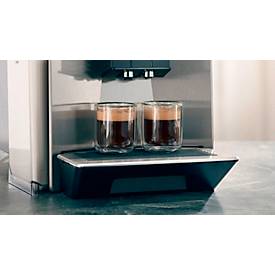 Siemens Kaffeevollautomat TQ903DZ3 EQ.900 plus, für Bohnen, 1500 W, bis 2,3 l/370 g, Fernzugriff, inkl. Zubehör, silber-schwarz