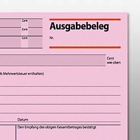 sigel® Ausgabebeleg AG615, DIN A6, 50 Blatt, rosa