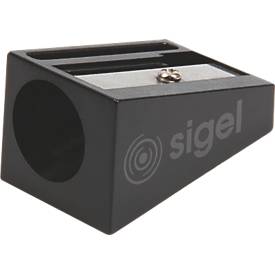 SIGEL Boardmarker Set BA013, 4-teilig, für Whiteboards/Glas-Magnetboards/Flipcharts, kegelförmig, Strichstärke 1-5 mm, mit Anspitzer, farbsortiert