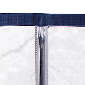 Sigel Doppel-Transparenthüllen, Format A4, für Speisekarten-Mappen mit Gummi-Bindung, Kunststoff, transparent, 10 Stück