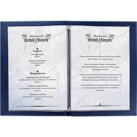 Sigel Doppel-Transparenthüllen, Format A5, für Speisekarten-Mappen mit Gummi-Bindung, Kunststoff, transparent, 10 Stück