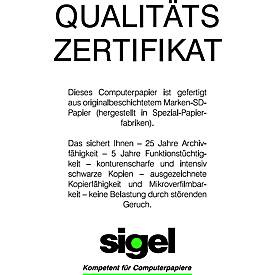 Image of sigel® EDV Computerpapier, DIN A4, 1fach, blanko, 60 g/m²